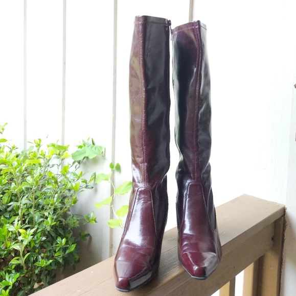franco sarto burgundy boots